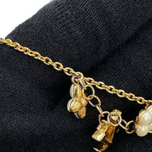 Load image into Gallery viewer, LOUIS VUITTON Bracelet・LV Flora Gram GoldM0940A Metal Faux Pearl