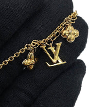 Load image into Gallery viewer, LOUIS VUITTON Bracelet・LV Flora Gram GoldM0940A Metal Faux Pearl
