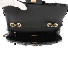 将图像加载到图库查看器中,CHANEL Matelasse Sequins Shoulder Bag BlackA01112 Lambskin Satin Sequins Size 25