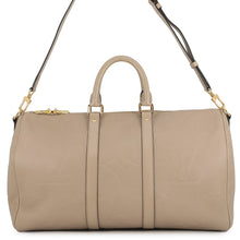 Load image into Gallery viewer, LOUIS VUITTON Keepall Bandouliere TourterelleM46114 Monogram Empreinte Leather Giant Size 45