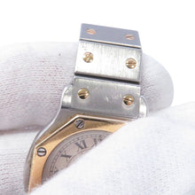 将图像加载到图库查看器中,CARTIER Santos Octagon SM W25mm Stainless Steel K18YG Ivory DialW2001683