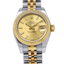 Load image into Gallery viewer, ROLEX Datejust W26mm Stainless Steel K18YG Champagne Dial179173