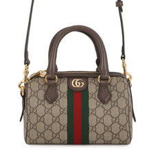 Load image into Gallery viewer, GUCCI Ophidia Travel Bag Beige/Brown772053 GG Supreme Leather Size Small
