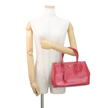 将图像加载到图库查看器中,PRADA Galleria 2WAY Handbag PinkBN2863 Saffiano LeatherLeather