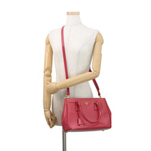 将图像加载到图库查看器中,PRADA Galleria 2WAY Handbag PinkBN2863 Saffiano LeatherLeather