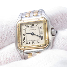 Load image into Gallery viewer, CARTIER PANTHERE SM 2 Row H30mm×W22mm Stainless Steel K18YG Ivory DialW25029B6