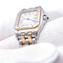 Load image into Gallery viewer, CARTIER PANTHERE SM 2 Row H30mm×W22mm Stainless Steel K18YG Ivory DialW25029B6