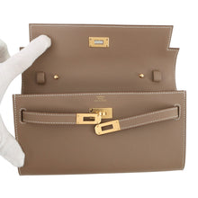 Load image into Gallery viewer, HERMES Kelly wallet long to go Etoupe Evercolor