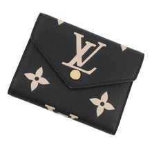 Load image into Gallery viewer, LOUIS VUITTON Portefeuille Victorine Noir/BeigeM80968 Monogram Empreinte Leather