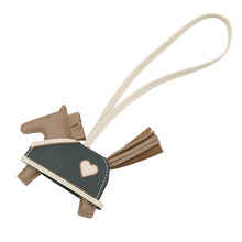 将图像加载到图库查看器中,HERMES Rodeo Loveo Cool Beige Marfa/Craie/Vert Mangrove Lambskin