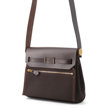 将图像加载到图库查看器中,HERMES Herbag zip Ebene Toile Military Vache Hunter Leather Size Mini