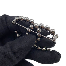 将图像加载到图库查看器中,CHANEL CC Logo Brooch Faux Pearl Light Stone Metal