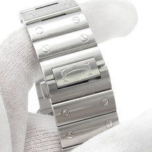将图像加载到图库查看器中,CARTIER Santos de Cartier LM H47.5mm×W39.8mm Stainless Steel Blue DialWSSA0013