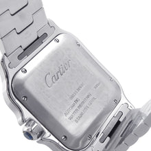 将图像加载到图库查看器中,CARTIER Santos de Cartier LM H47.5mm×W39.8mm Stainless Steel Blue DialWSSA0013