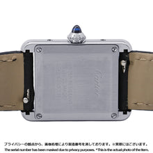 将图像加载到图库查看器中,CARTIER Must tank SM H29.5mm×W22mm Stainless Steel Leather Silver DialWSTA0042
