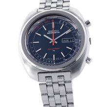 将图像加载到图库查看器中,SEIKO 5Sports Speed Timer W40mm Stainless Steel Navy Dial7017-8000