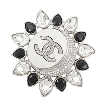 将图像加载到图库查看器中,CHANEL CC Logo Sun BroochAB7728 Metal Rhinestone
