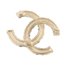Load image into Gallery viewer, CHANEL CC Logo BroochAB5776 Gold Plated Rhinestone Faux Pearl