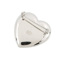 将图像加载到图库查看器中,CHANEL CC Logo Heart BroochAB3644-B02818-N6656 Gold Plated Rhinestone