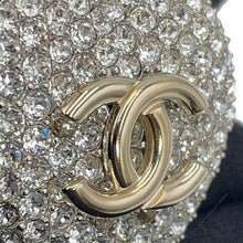 将图像加载到图库查看器中,CHANEL CC Logo Heart BroochAB3644-B02818-N6656 Gold Plated Rhinestone