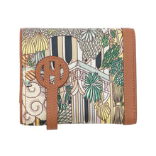 Load image into Gallery viewer, HERMES Avexois Compact ANIMAPOLIS Gold/Multicolor Swift Leather/Silk