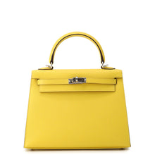 将图像加载到图库查看器中,HERMES Kelly Sellier Jaune de Naples Epsom Size 25