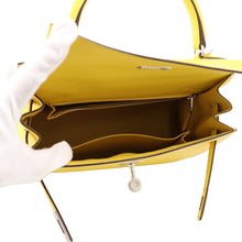 将图像加载到图库查看器中,HERMES Kelly Sellier Jaune de Naples Epsom Size 25