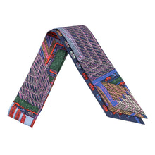Load image into Gallery viewer, HERMES Twilly Pantin City Blue/Rose/Vert Silk100%