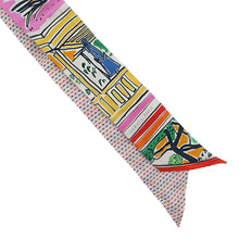 Load image into Gallery viewer, HERMES Twilly Twins EN LIBERTE! Freely! Rose/Blue/Vert Silk100%