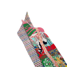Load image into Gallery viewer, HERMES Twilly Twins En Liberte (Freely) Rose/Blue/Vert Silk100%