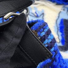 将图像加载到图库查看器中,LOEWE Dragon knit bag - William De Morgan collaboration Blue/Black/Multicolor Wool Leather