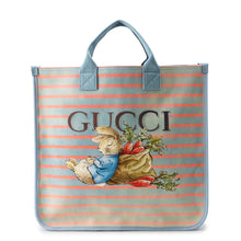 将图像加载到图库查看器中,GUCCI GUCCI x Peter Rabbit Children's Tote Bag Light Blue/Multicolor605831 498879 Canvas