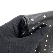 Load image into Gallery viewer, JIMMY CHOO Studded Clutch Bag Black Leather