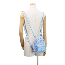 将图像加载到图库查看器中,MCM Visetos Stark Backpack Blue/PinkMMKASVE14H2001 Leather Size Mini