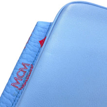 将图像加载到图库查看器中,MCM Visetos Stark Backpack Blue/PinkMMKASVE14H2001 Leather Size Mini