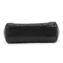 Load image into Gallery viewer, JIMMY CHOO Pegasus Star Embossed 2-Way Bag Black Patent Leather Size Mini