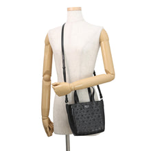 Load image into Gallery viewer, JIMMY CHOO Pegasus Star Embossed 2-Way Bag Black Patent Leather Size Mini