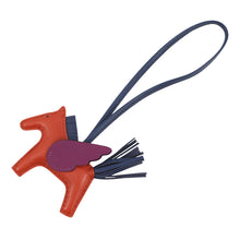 将图像加载到图库查看器中,HERMES Rodeo Pegasus Cornelian/Blue Sapphire/Anemone Lambskin Size PM