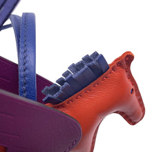 将图像加载到图库查看器中,HERMES Rodeo Pegasus Cornelian/Blue Sapphire/Anemone Lambskin Size PM