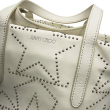 Load image into Gallery viewer, JIMMY CHOO Sophia S Studded 2WAY Bag White Leather