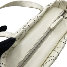 Load image into Gallery viewer, JIMMY CHOO Sophia S Studded 2WAY Bag White Leather