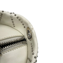 Load image into Gallery viewer, JIMMY CHOO Sophia S Studded 2WAY Bag White Leather