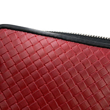 Load image into Gallery viewer, Bottega Veneta INTRECCIATO Bicolor Zip Around Long Wallet Red/Gray510643VBNV28558 Leather