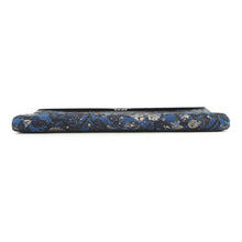 Load image into Gallery viewer, JIMMY CHOO Floral Embroidery Clutch Bag Blue/Silver Canvas
