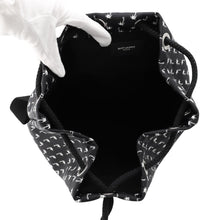 Load image into Gallery viewer, SAINT LAURENT PARIS Printed Bucket Bag One Shoulder Bag Black/White553969HPQ1E1070 Canvas Leather