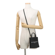Load image into Gallery viewer, Givenchy G Tote Vertical 2WAY Bag BlackBB50R9B1F1001 Canvas Leather Size Mini
