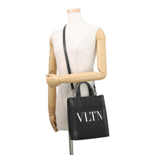 Load image into Gallery viewer, Valentino Garavani VLTN Lock Studded 2-Way Bag Black/White5Y2B0B78PYY_0N1 Canvas Leather