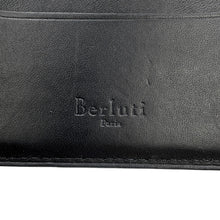 Load image into Gallery viewer, Berluti Calligraphy Bifold Wallet Dark Gray Leather