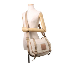 Load image into Gallery viewer, CHANEL Vintage Shoulder Bag Ivory/Beige/Brown Canvas Leather