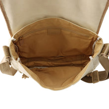 Load image into Gallery viewer, CHANEL Vintage Shoulder Bag Ivory/Beige/Brown Canvas Leather